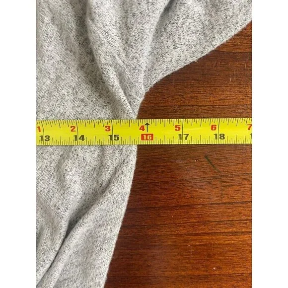 Free People Women's Mini Dress Size XS Gray Long Sleeve Tie Front Fitted - Picture 8 of 9